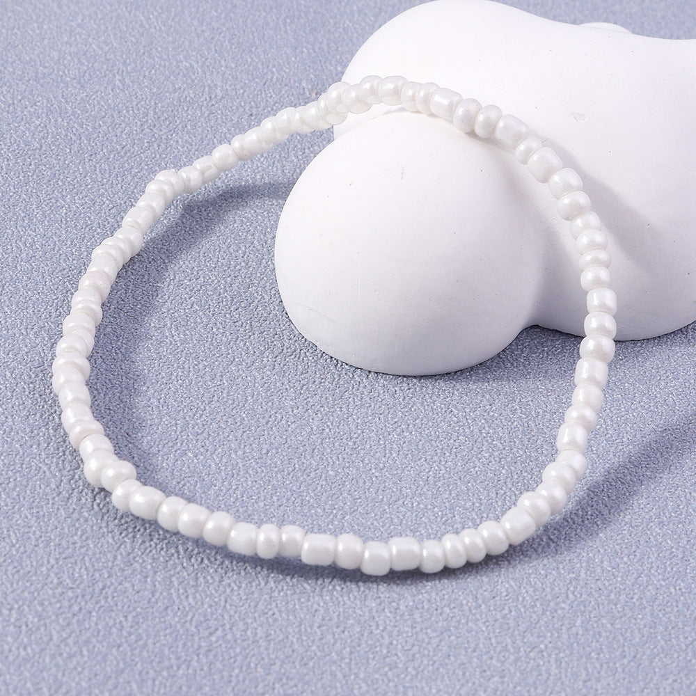 Wholesale Color Rice Beads Flower Resin Bracelet